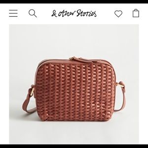 & Other Stories Woven Leather Crossbody - as featured in Vogue